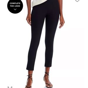 Veronica Beard Zip Back Scuba Pant Black Cropped Essential Basic SZ 6